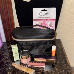 Sonia Kashuk Black Cosmetic bag, Clinique Serum and moisture, Morphe, Imayla, VS